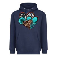 Navy love turquoise hearts Heavyweight Hoodie - Jasminsmagicworld