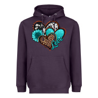 Plum love turquoise hearts Heavyweight Hoodie - Jasminsmagicworld