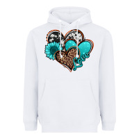 White love turquoise hearts Heavyweight Hoodie - Jasminsmagicworld