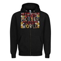 Black mother world Zipper Hoodie - RacoonDesign