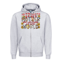 Heather Grey mother world Zipper Hoodie - RacoonDesign