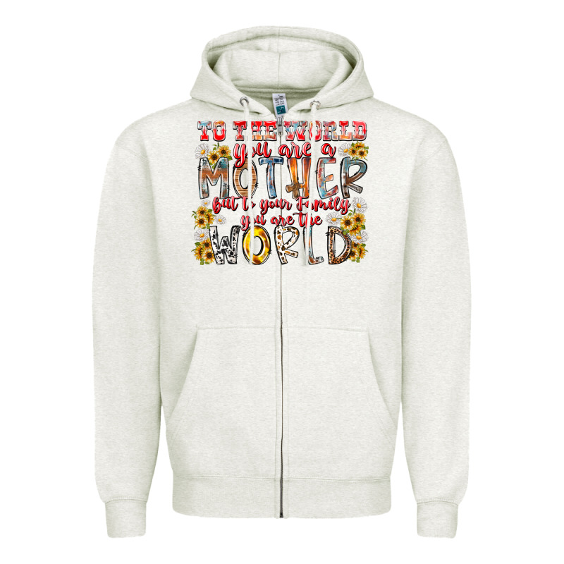 Mother World Zipper Hoodie by RacoonDesign | Teevron