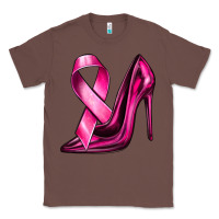 Chestnut Breast Cancer Ribbon and Heels Classic Tee - texasbilliewilder
