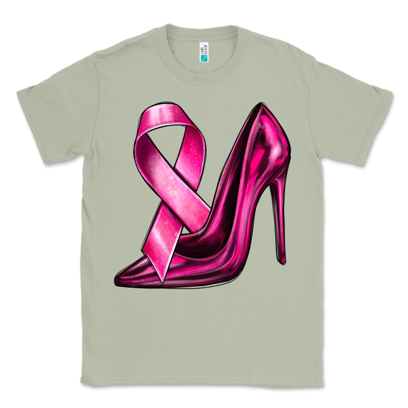 Breast Cancer Ribbon And Heels Classic Tee by texasbilliewilder | Teevron