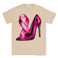 Mushroom Breast Cancer Ribbon and Heels Classic Tee - texasbilliewilder