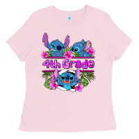 Preview Flower Stitch  4th Grade Ladies Tee | Teevron
