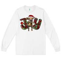 White christmas joy with heifer Long Sleeve Tee - RanaPortraitStore