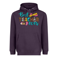 Plum best teacher ever Heavyweight Hoodie - BundleAndBundleShop