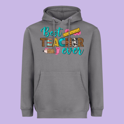 Best Teacher Ever Heavyweight Hoodie Designed By Bundleandbundleshop