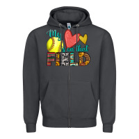 Smoke my heart is on that field softball Zipper Hoodie - HRA Design Shop
