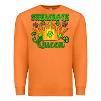 Carrot shamrock queen crown leopard glitter Premium Sweatshirt - Artiststas