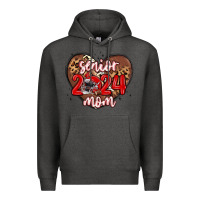 Charcoal Heather senior 2024 mom football Premium Hoodie - MaliasSmallBusiness