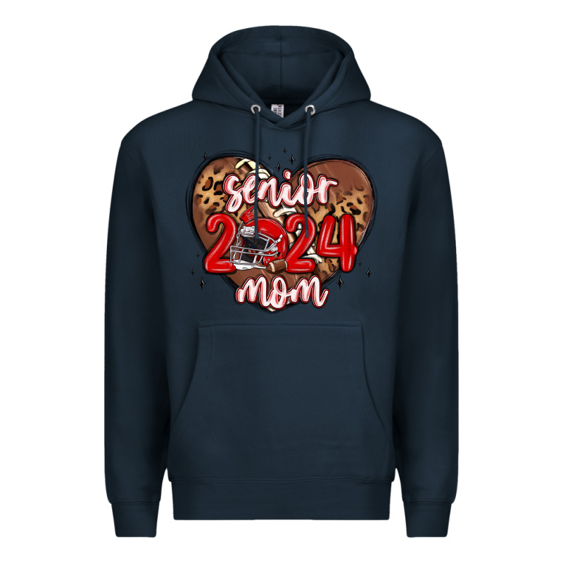 Senior 2024 Mom Football Premium Hoodie by MaliasSmallBusiness | Teevron