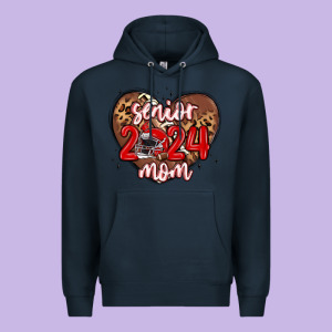 Senior 2024 Mom Football Premium Hoodie Designed By Maliassmallbusiness
