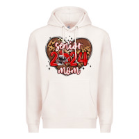 Pale Pink senior 2024 mom football Premium Hoodie - MaliasSmallBusiness