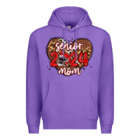 Purple senior 2024 mom football Premium Hoodie - MaliasSmallBusiness