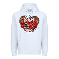 White senior 2024 mom football Premium Hoodie - MaliasSmallBusiness