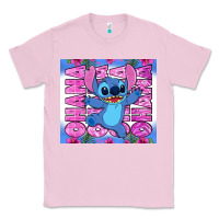Bubblegum Pink stitch ohana Classic Tee - Zillion Design Studio