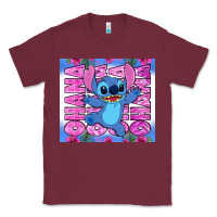 Burgundy stitch ohana Classic Tee - Zillion Design Studio