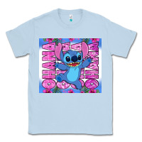 Dusty Blue stitch ohana Classic Tee - Zillion Design Studio