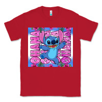 Red stitch ohana Classic Tee - Zillion Design Studio