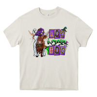 Cream Moo I Mean Boo Heavy Core Tee - CowhideDigitalArt