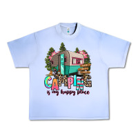 Grape Ice camping is my happy place Urban Heavy Tee - RanaPortraitStore