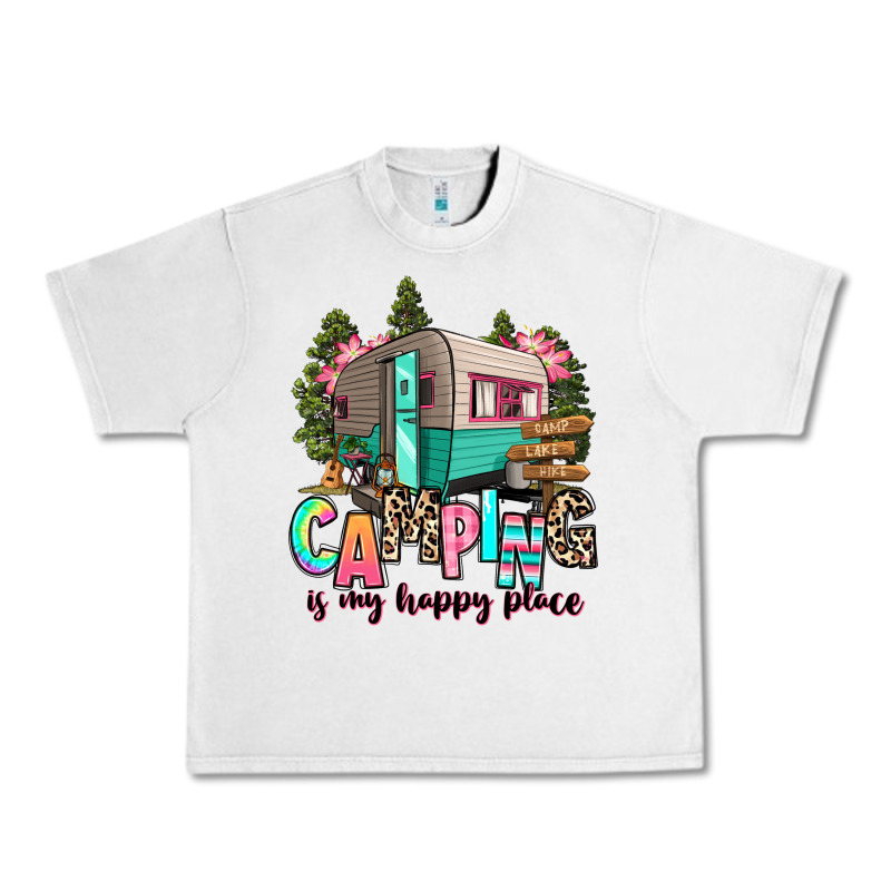 Camping Is My Happy Place Urban Heavy Tee by RanaPortraitStore | Teevron