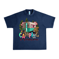 Navy camping is my happy place Urban Heavy Tee - RanaPortraitStore