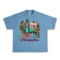 Pebble Blue camping is my happy place Urban Heavy Tee - RanaPortraitStore