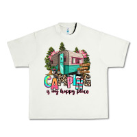 Pistachio camping is my happy place Urban Heavy Tee - RanaPortraitStore