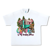White camping is my happy place Urban Heavy Tee - RanaPortraitStore