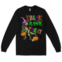 Black trick rawr treat Long Sleeve Tee - Zillion Design Studio