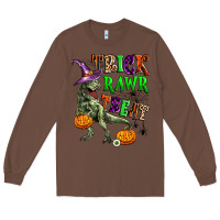 Chestnut trick rawr treat Long Sleeve Tee - Zillion Design Studio