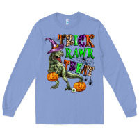Colony Blue trick rawr treat Long Sleeve Tee - Zillion Design Studio