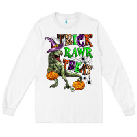 White trick rawr treat Long Sleeve Tee - Zillion Design Studio