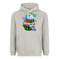 Moon Dust snowman cupcake Heavyweight Hoodie - AdoDesignShop