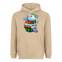 Mushroom snowman cupcake Heavyweight Hoodie - AdoDesignShop