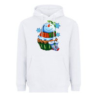 White snowman cupcake Heavyweight Hoodie - AdoDesignShop