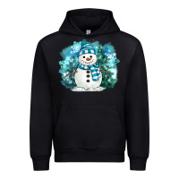 Black winter snowman Urban Hoodie - MaliasSmallBusiness