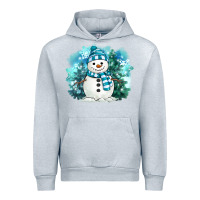 Heather Grey winter snowman Urban Hoodie - MaliasSmallBusiness
