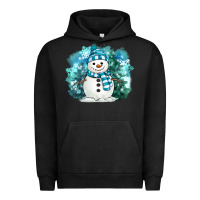 Pigment Black winter snowman Urban Hoodie - MaliasSmallBusiness