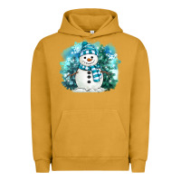 Pigment Peanut Butter winter snowman Urban Hoodie - MaliasSmallBusiness