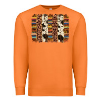 Carrot serape sunflower cowhide leopard brushstroke Premium Sweatshirt - AdoDesignShop