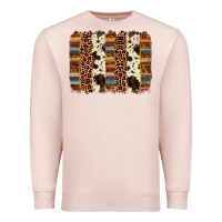 Pale Pink serape sunflower cowhide leopard brushstroke Premium Sweatshirt - AdoDesignShop