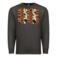 Smoke serape sunflower cowhide leopard brushstroke Premium Sweatshirt - AdoDesignShop