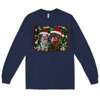 Navy christmas heifers Long Sleeve Tee - RanaPortraitStore