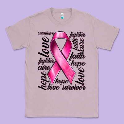 Breast Cancer Ribbon Hope Love Faith Classic Tee Designed By Texasbilliewilder