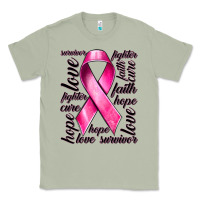 Matcha Breast Cancer Ribbon Hope Love Faith Classic Tee - texasbilliewilder