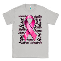 Moon Dust Breast Cancer Ribbon Hope Love Faith Classic Tee - texasbilliewilder